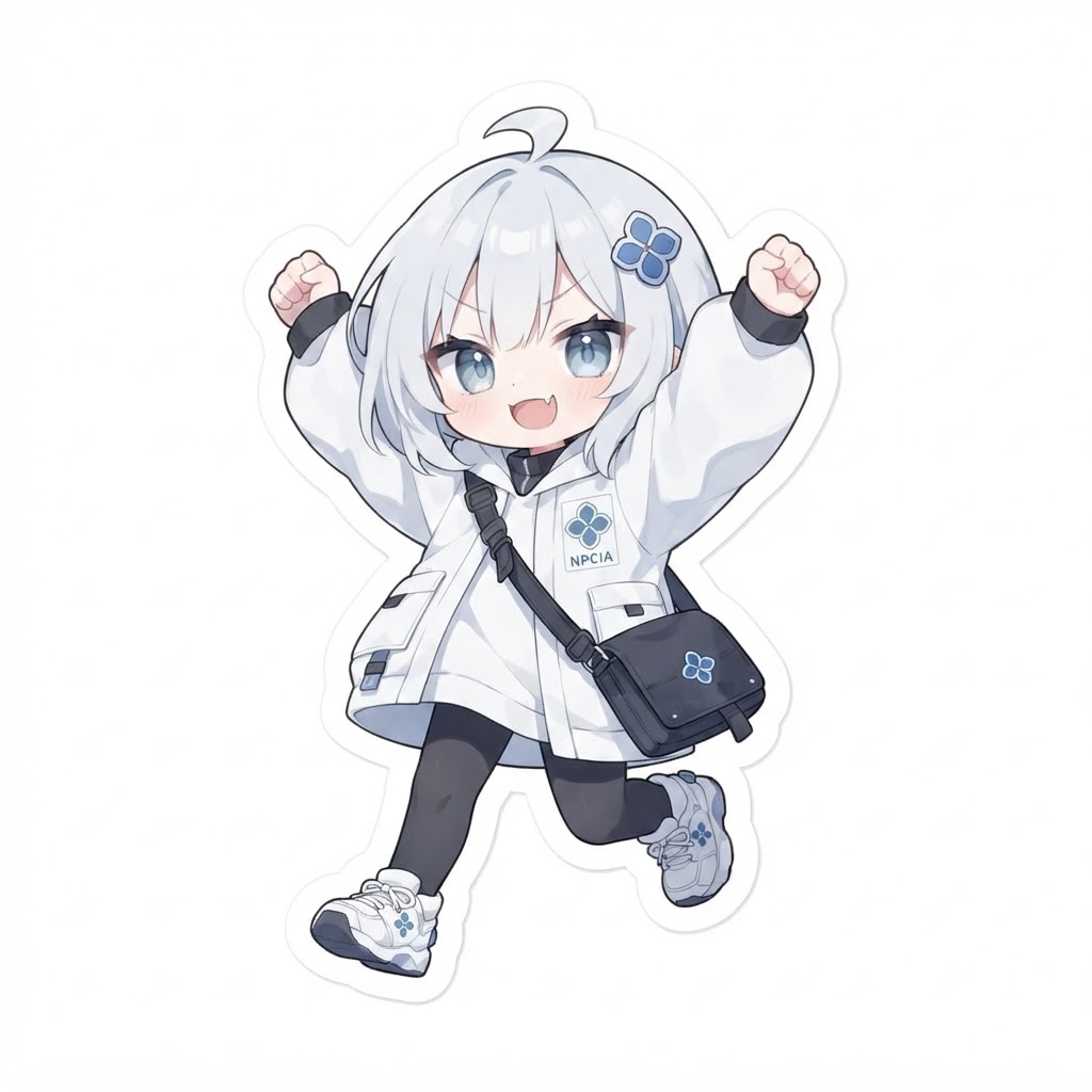 気合を入れるNPCIA公式マスコット